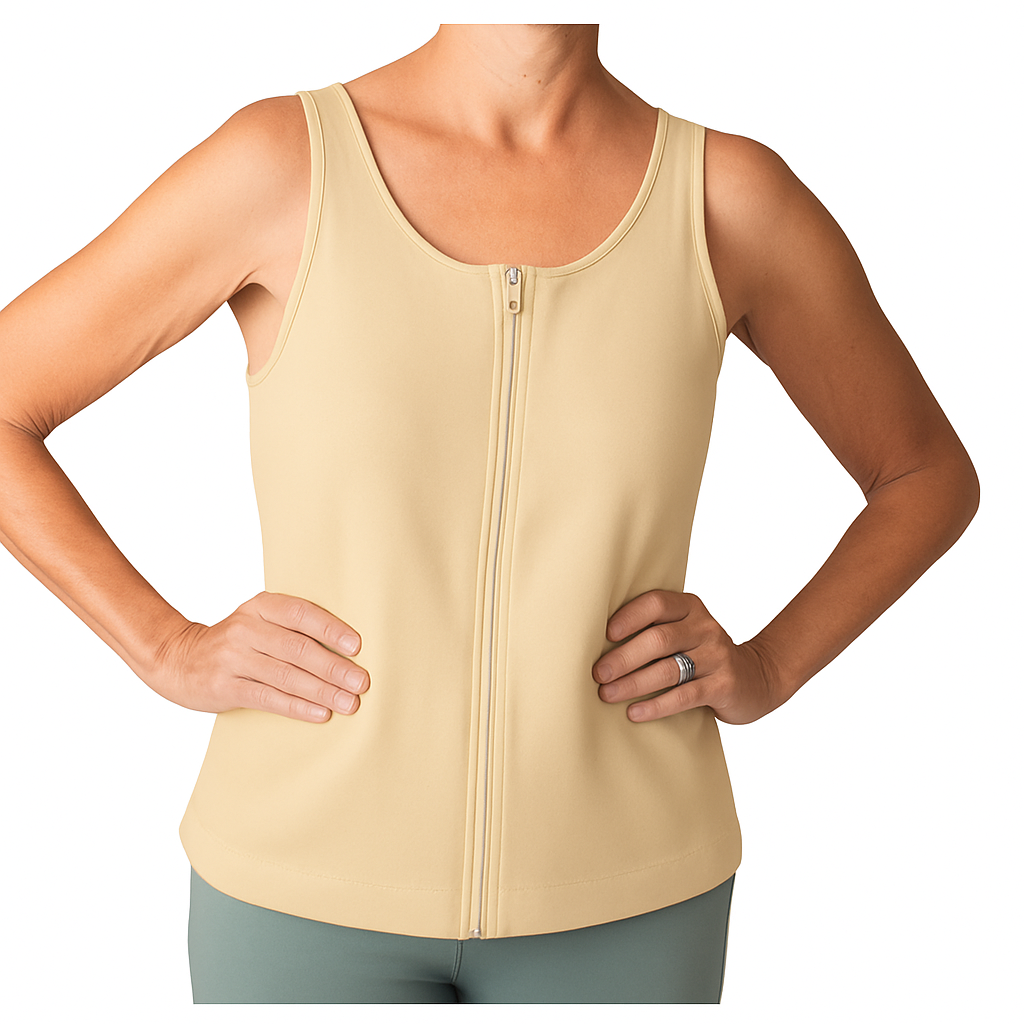 Recovery Tank Top with Front Zipper