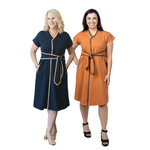 Both Post Surgery Dress Cinnamon and Navy 