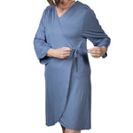 Hospital Gown Blue Front Tie