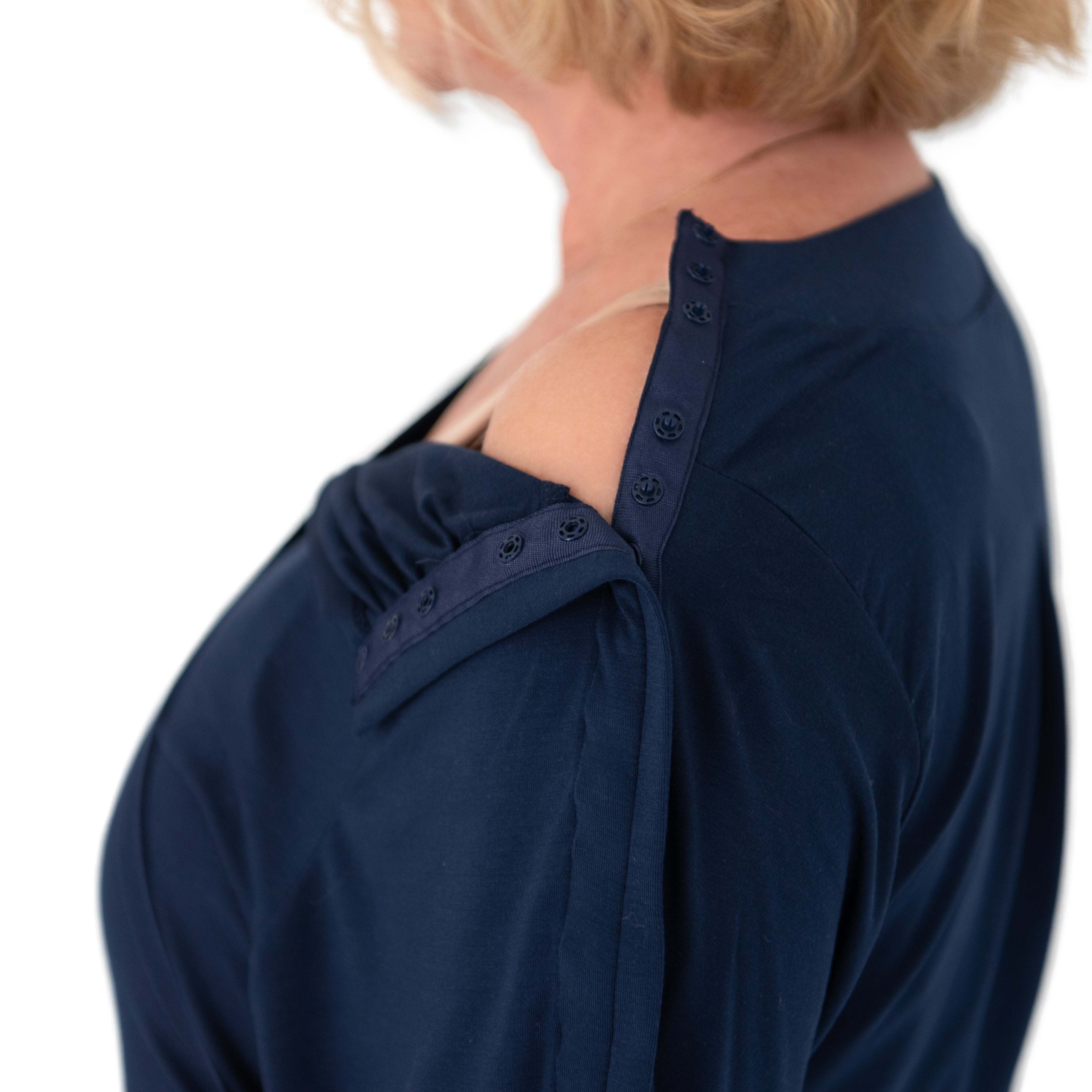 Snap sleeves from collar to hand 