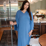 Hospital Gown with Snap Sleeves