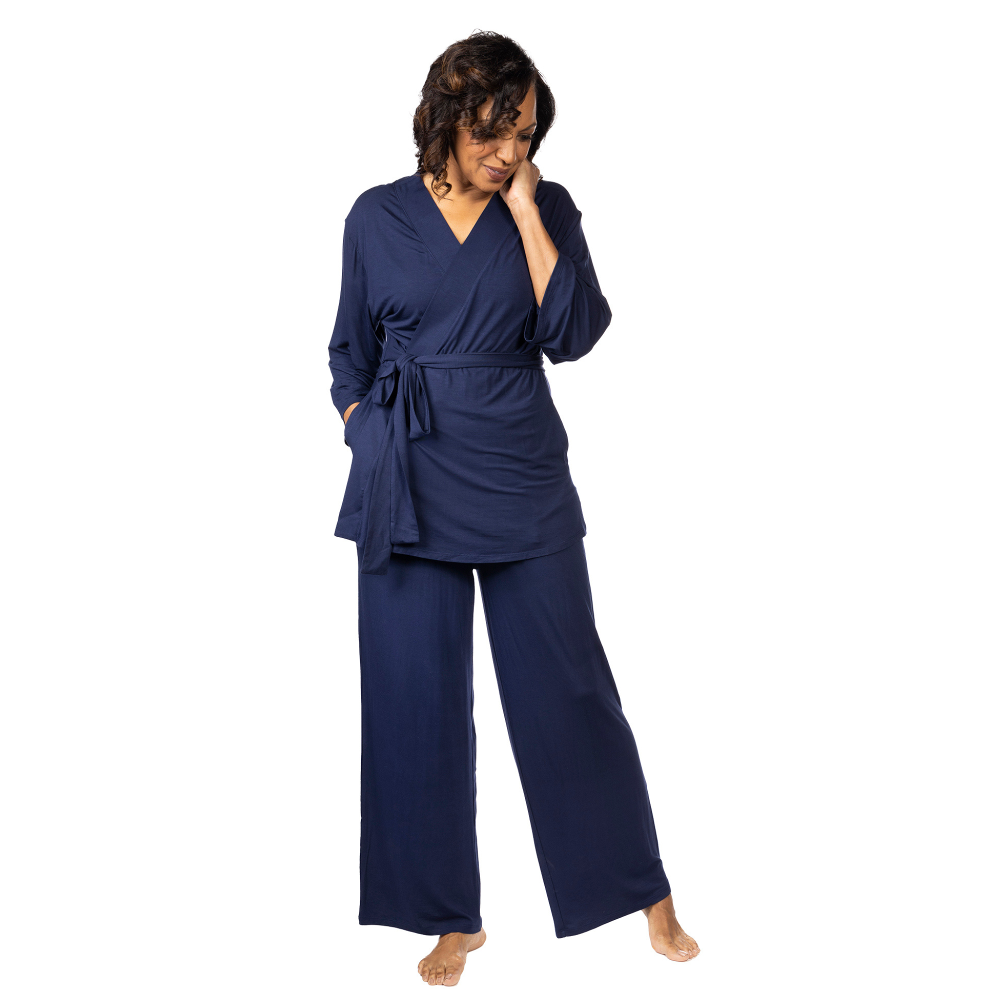 Navy Testimonial Frontal Pajamas