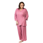 Hospital pajamas for cancer patients with snap sleeves for IVs, Chemo ports and more.